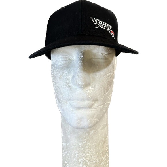 Winter Park Ski Staff ‘20 ‘21 Embroidered Wool Blend Black Snapback Hat - Picture 3 of 10